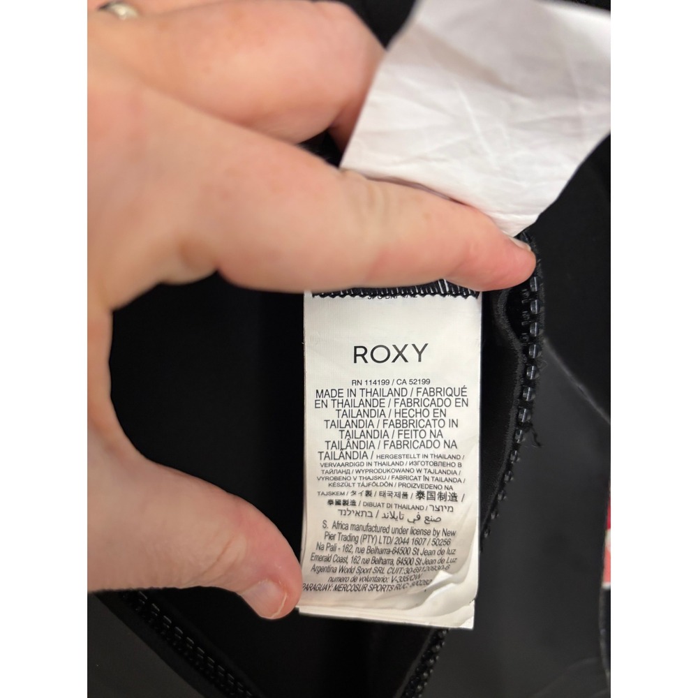 Roxy Syncro 3/2mm Back Zip Full Wetsuit Women's Size 8 Floral ERJW103052 EUC - Picture 8 of 9